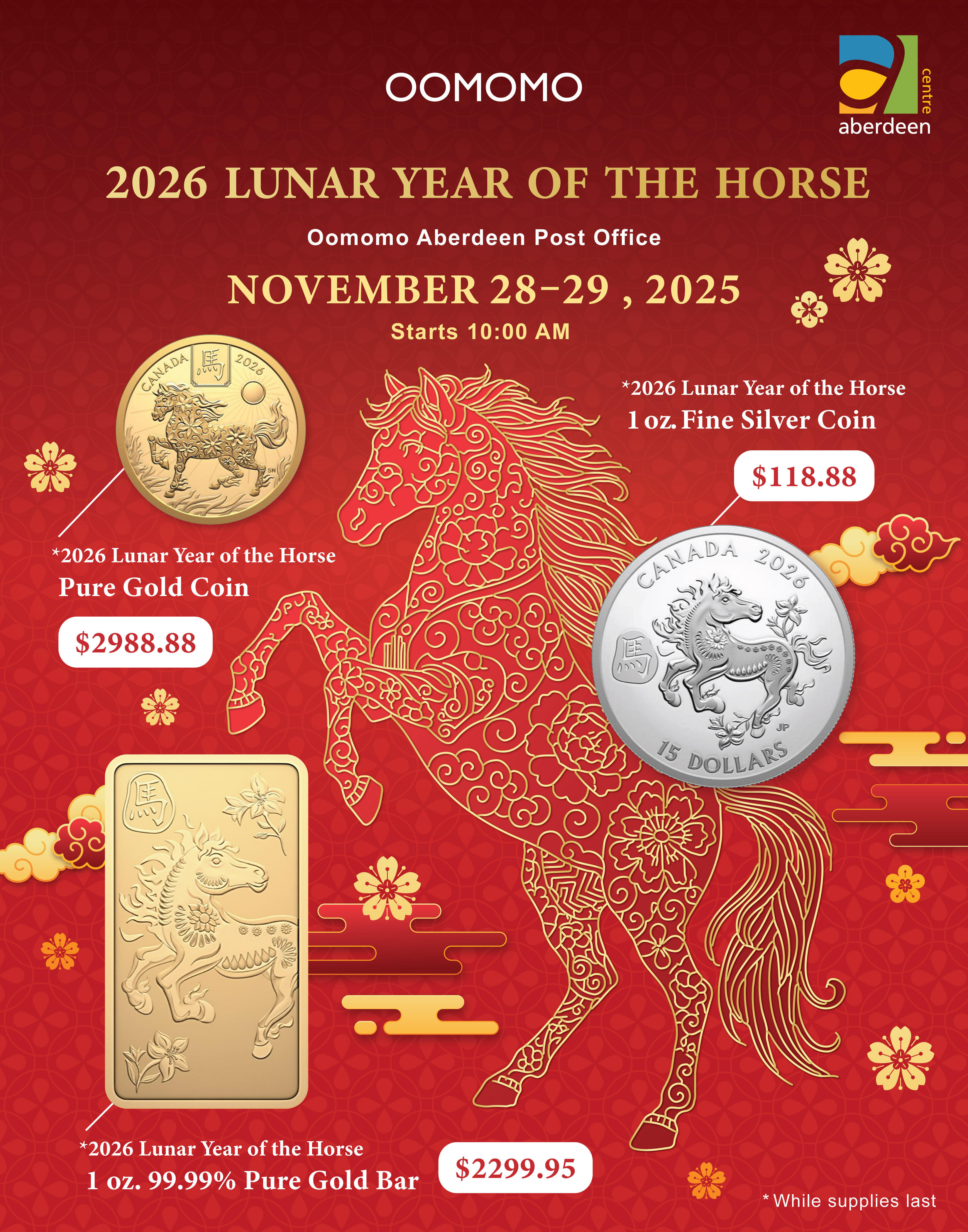 2025 Coins Exchange & 2026 Lunar Year of the Horse Coins